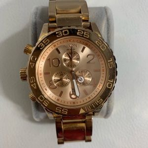 Nixon 42-20 rose gold Chrono watch
